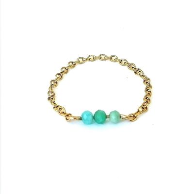 Tara Amazonite chain ring