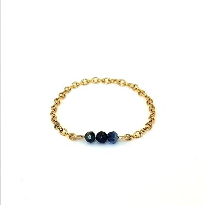 Tara Lapis lazuli chain ring