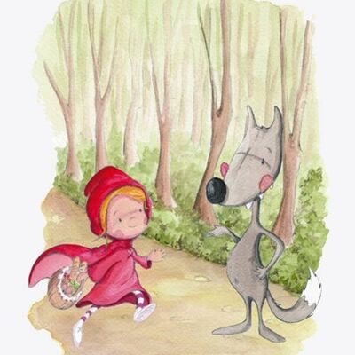 LITTLE RED RIDING HOOD AND THE WOLF