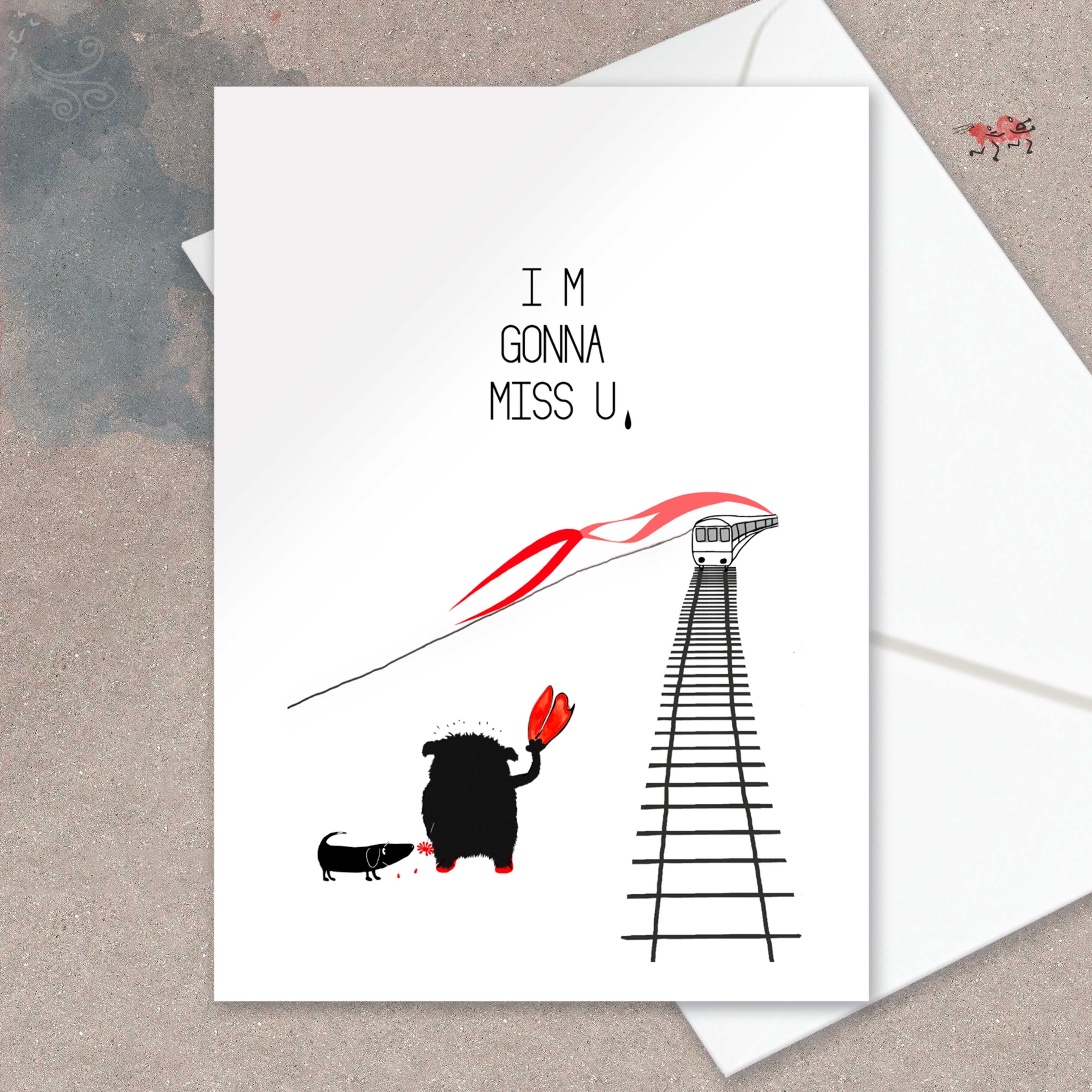 Biglietto di auguri, signorina U