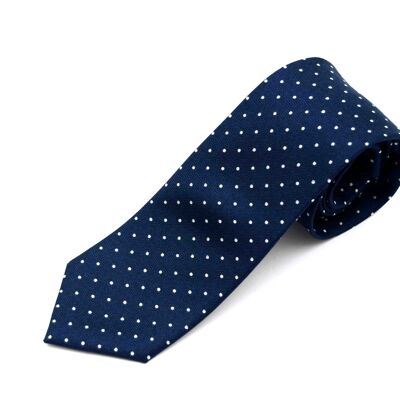 Navy Polka Dot Tie