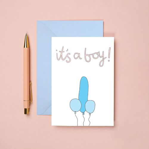 Boy Baby Card | Funny New Baby Card | Funny Baby Boy Card