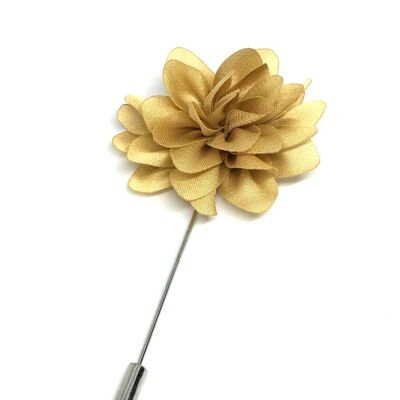 Amour Flower Lapel Pin, Champagne