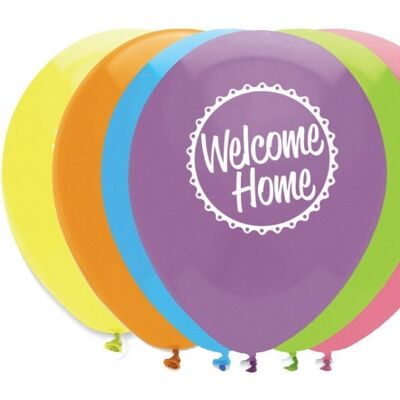 Willkommen zu Hause Latexballons 2-seitiger Druck
