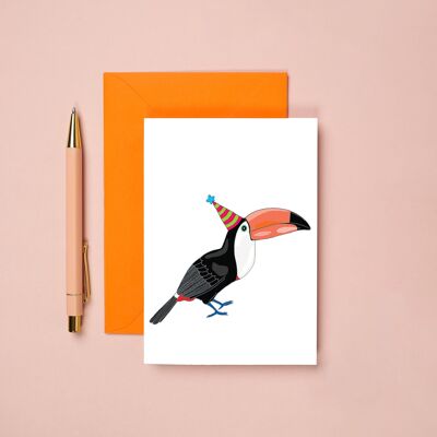 Toucan Geburtstagskarte | Feier-Gruß-Karte | Tropisch