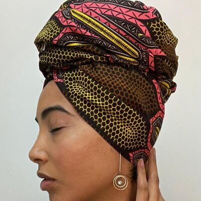 AFRICAN PRINT JEWEL HEAD-WRAP - One Size