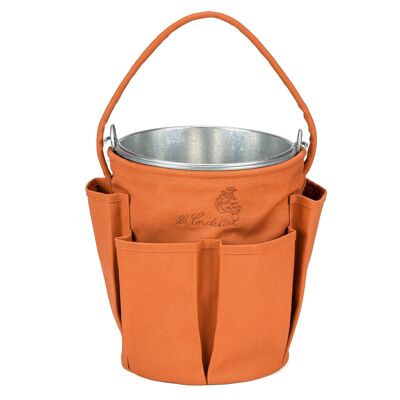 13L Galva Bucket + Bucket Bag aus Baumwolle mit Roststickerei La Cordeline