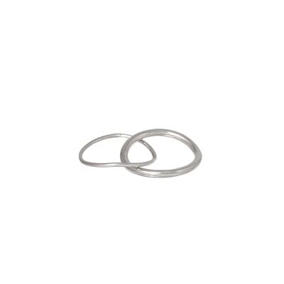 Double Ring Sterling Silver