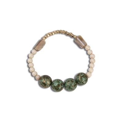 Matching multi beads elastic bracelet