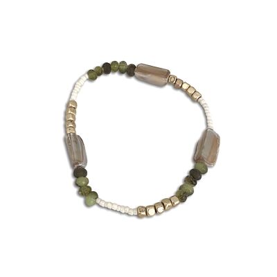 Multi beads elastic bracelet