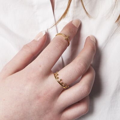 Little Bubble Ring Set - Gold plated
