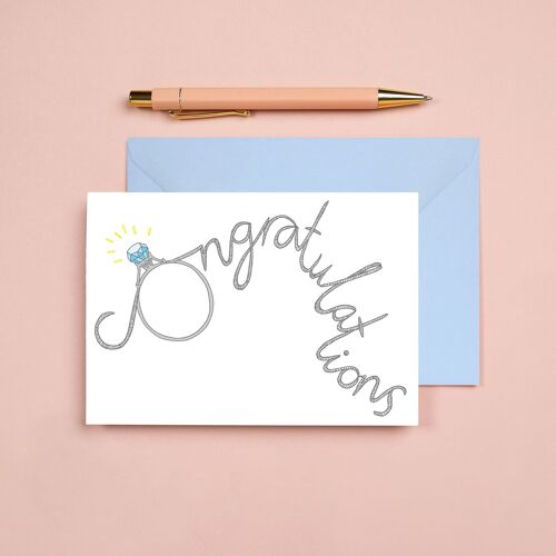 Congratulations Greeting Card | Engagement Card | Wedding