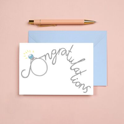 Congratulations Greeting Card | Engagement Card | Wedding