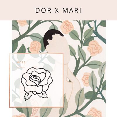 DOR X MARI ROSE - Sterling silver rectangle pendant