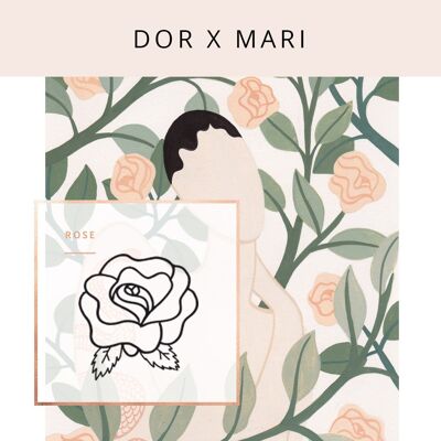 DOR X MARI ROSE - Gold rectangle pendant