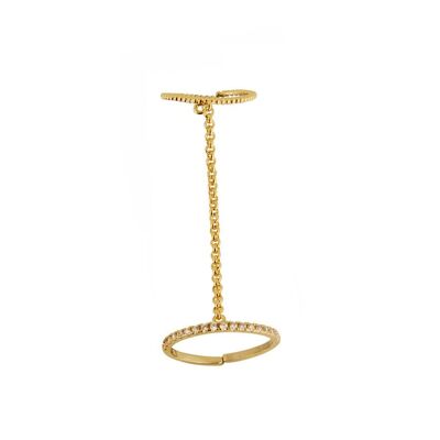 Multi Chain Ring - Gold plated
