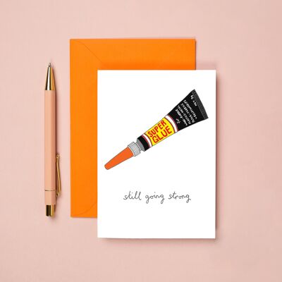 tarjeta de pegamento | Tarjeta de aniversario | Tarjeta de compromiso | Boda