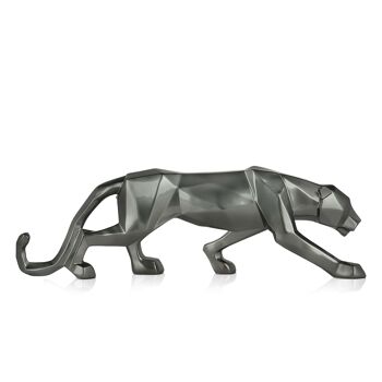 ADM - Sculpture en résine 'Panthère' - Couleur anthracite - 14 x 45 x 9 cm 3