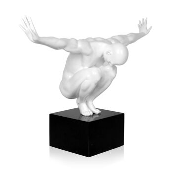 ADM - Sculpture en résine 'Petite balance' - Couleur blanche - 31,5 x 44 x 21 cm 6