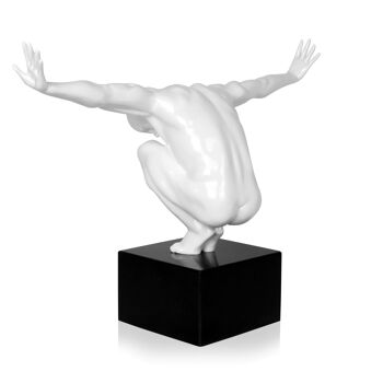 ADM - Sculpture en résine 'Petite balance' - Couleur blanche - 31,5 x 44 x 21 cm 3