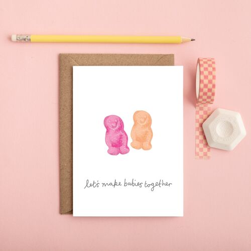 Jelly Babies Greeting Card | Funny Anniversary Card | Love