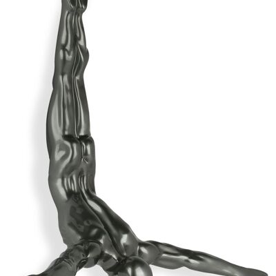 ADM - Grande sculpture en résine 'Plongeur' - Couleur anthracite - 55 x 55 x 16 cm