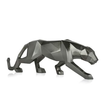ADM - Grande sculpture en résine 'Panther grande' - Couleur anthracite - 31 x 99 x 18 cm 7