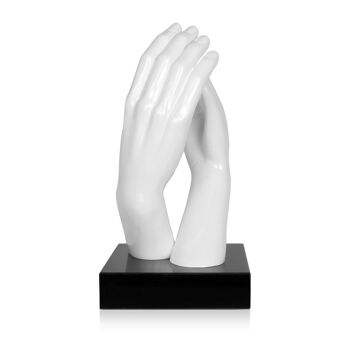 ADM - Sculpture en résine 'Deep union' - Couleur blanche - 36 x 19 x 18 cm 3