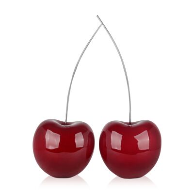 ADM - Resin sculpture 'Double cherries' - Bordeaux2 color - 55 x 43 x 19 cm