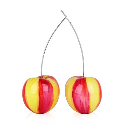 ADM - Resin sculpture 'Double cherries' - Multicolored color - 55 x 43 x 19 cm