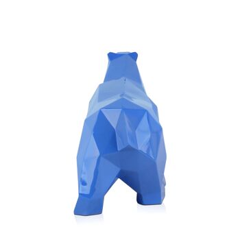 ADM - Sculpture en résine 'Ours polaire à facettes' - Couleur bleu clair - 25 x 45 x 17 cm 3