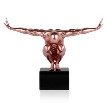 ADM - Sculpture en résine 'Petite balance' - Couleur cuivre - 31,5 x 44 x 21 cm 5
