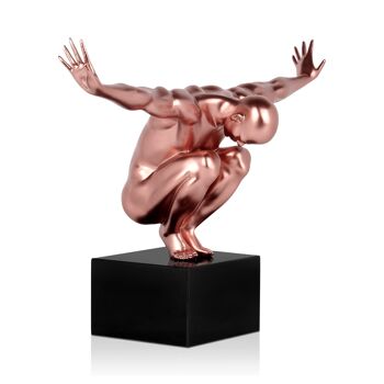 ADM - Sculpture en résine 'Petite balance' - Couleur cuivre - 31,5 x 44 x 21 cm 6