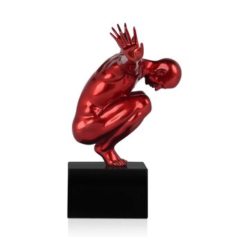 ADM - Sculpture en résine 'Petite balance' - Couleur Rouge métallisé - 31,5 x 44 x 21 cm 8