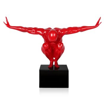ADM - Sculpture en résine 'Petite balance' - Couleur rouge - 31,5 x 44 x 21 cm 5