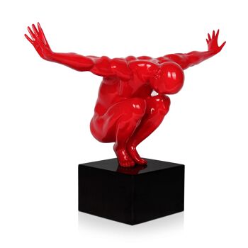 ADM - Sculpture en résine 'Petite balance' - Couleur rouge - 31,5 x 44 x 21 cm 6