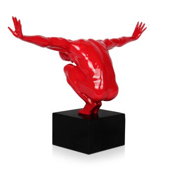 ADM - Sculpture en résine 'Petite balance' - Couleur rouge - 31,5 x 44 x 21 cm 7