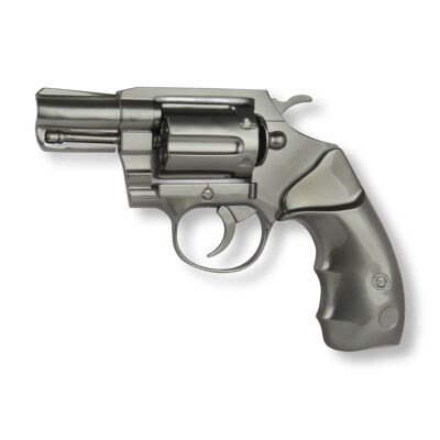 ADM - Escultura de resina 'Pistola' - Color antracita - 32 x 47 x 5 cm