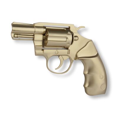 ADM - Harzskulptur 'Gun' - Goldfarbe - 32 x 47 x 5 cm