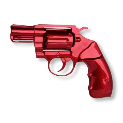 ADM - Harzskulptur 'Gun' - Rote Farbe - 32 x 47 x 5 cm