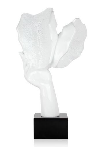 ADM - Sculpture en résine 'Baiser entre amants' - Couleur blanche - 50 x 27 x 14 cm 8