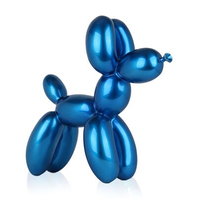 ADM - Sculpture en résine 'Chien ballon' - Couleur bleu - 46 x 50 x 18 cm