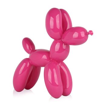 ADM - Sculpture en résine 'Chien Ballon' - Couleur Fuxia - 46 x 50 x 18 cm 5