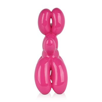 ADM - Sculpture en résine 'Chien Ballon' - Couleur Fuxia - 46 x 50 x 18 cm 7