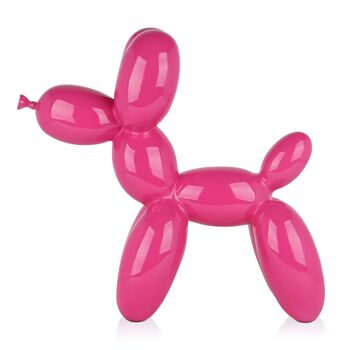 ADM - Sculpture en résine 'Chien Ballon' - Couleur Fuxia - 46 x 50 x 18 cm 2