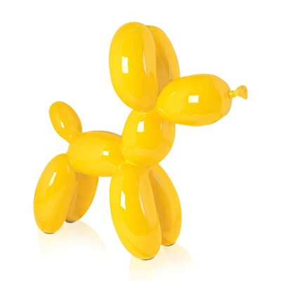 ADM - Escultura de resina 'Perro globo' - Color amarillo - 46 x 50 x 18 cm