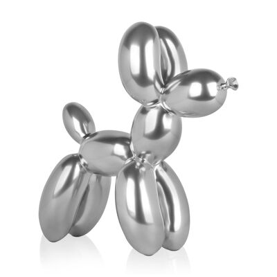 ADM - Resin sculpture 'Balloon dog' - Silver color - 46 x 50 x 18 cm