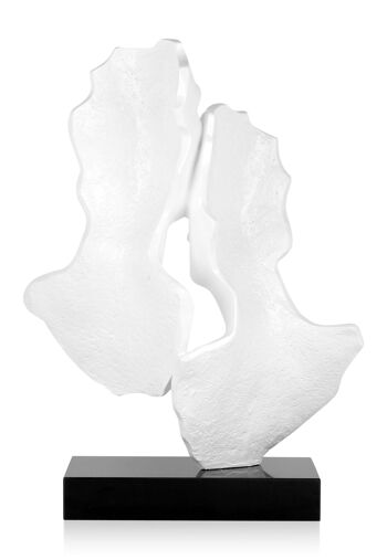 ADM - Sculpture en résine 'Lovers' - Couleur blanche - 57 x 42 x 16 cm 3