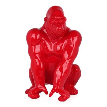 ADM - Grande sculpture en résine 'Orango grande' - Couleur rouge - 55 x 43 x 36 cm 6