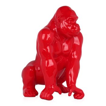 ADM - Grande sculpture en résine 'Orango grande' - Couleur rouge - 55 x 43 x 36 cm 7